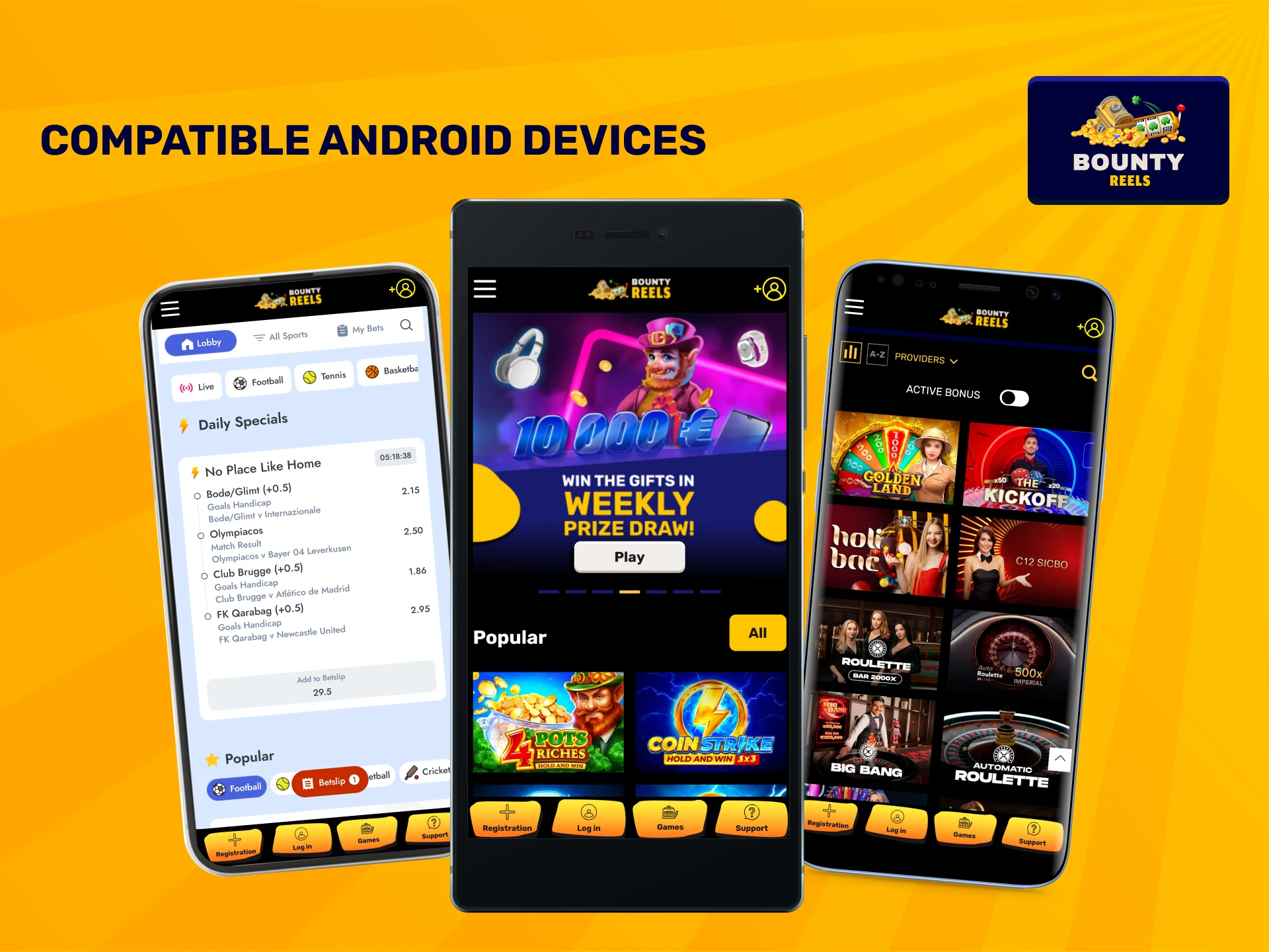 Check if your Android smartphone is ready for the Bounty Reels App.