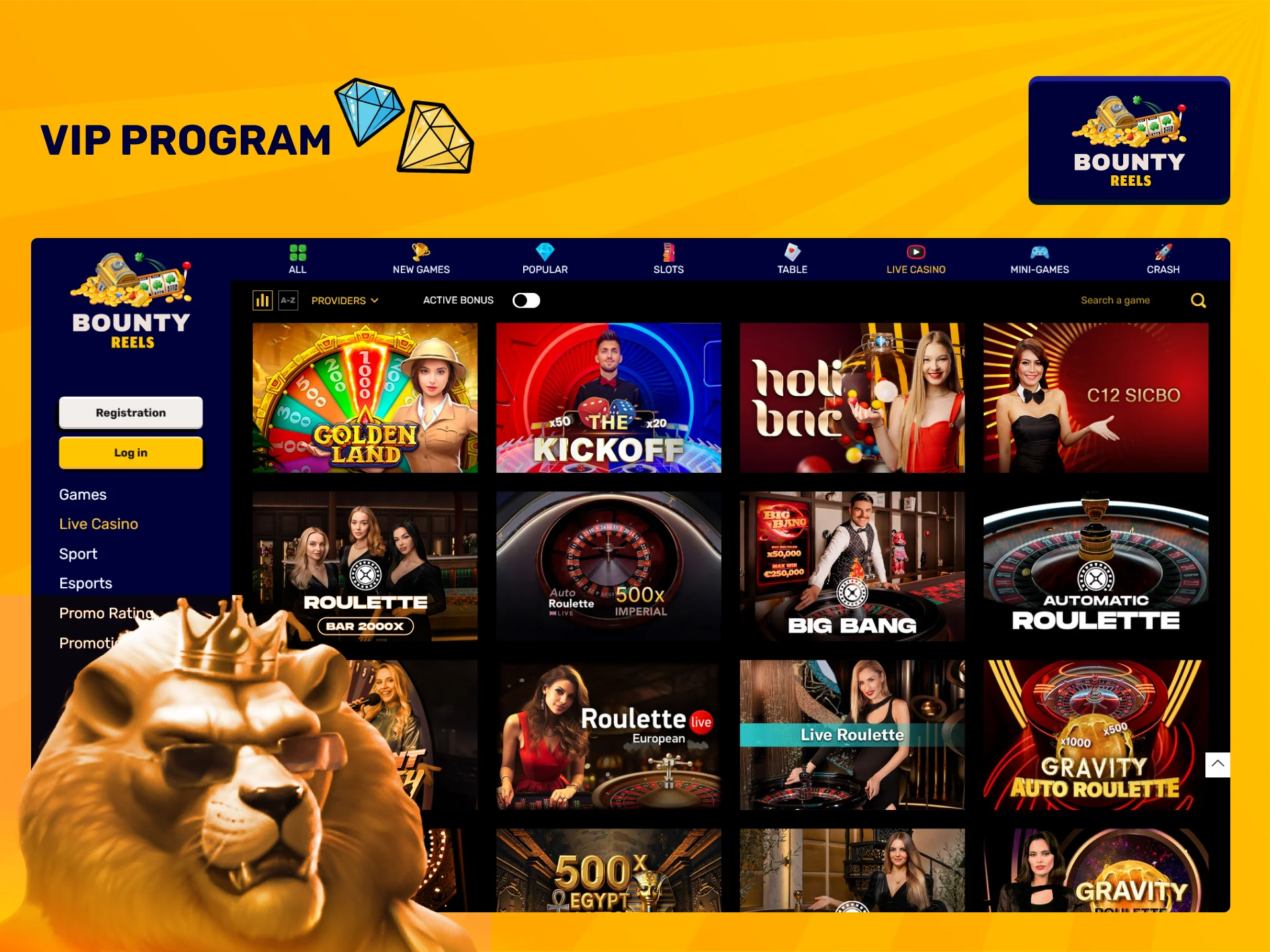 Join the exclusive Bounty Reels VIP program for premium rewards.