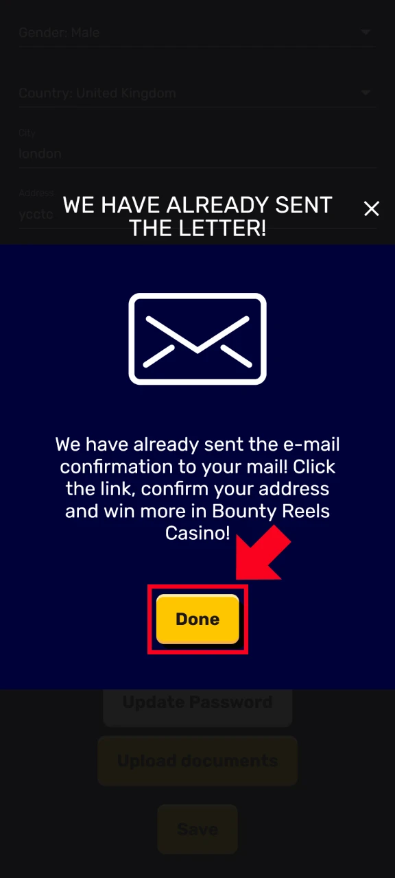 Confirm your App Registration contact info to activate Bounty Reels.